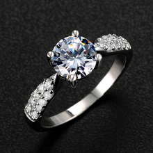 New Design hot Fashion High quality Plating Gold Silver SWA Crystal Ring jewelry CZ Diamond Wedding