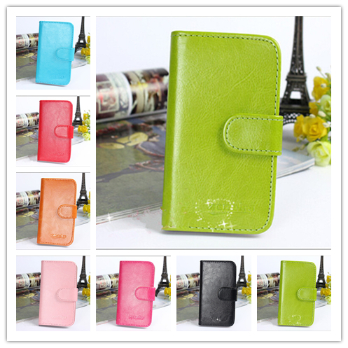 New Fashion Holster Flip Leather Wallet Stand Cell Phone Leather Skin Back Cover Case For Lenovo