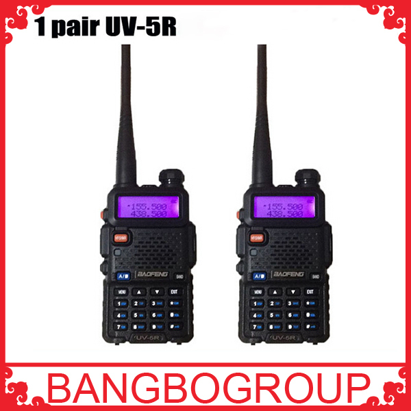 2015 Cheapest 2 pcs set UV 5R Portable Dual band VHF UHF two way radio 136