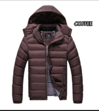FREE SHIPPING Casual Dress Men Winter Jackets Down-Jacket White Duck Down  Cotton Coats  Men  Nort Face jacket  Brand New