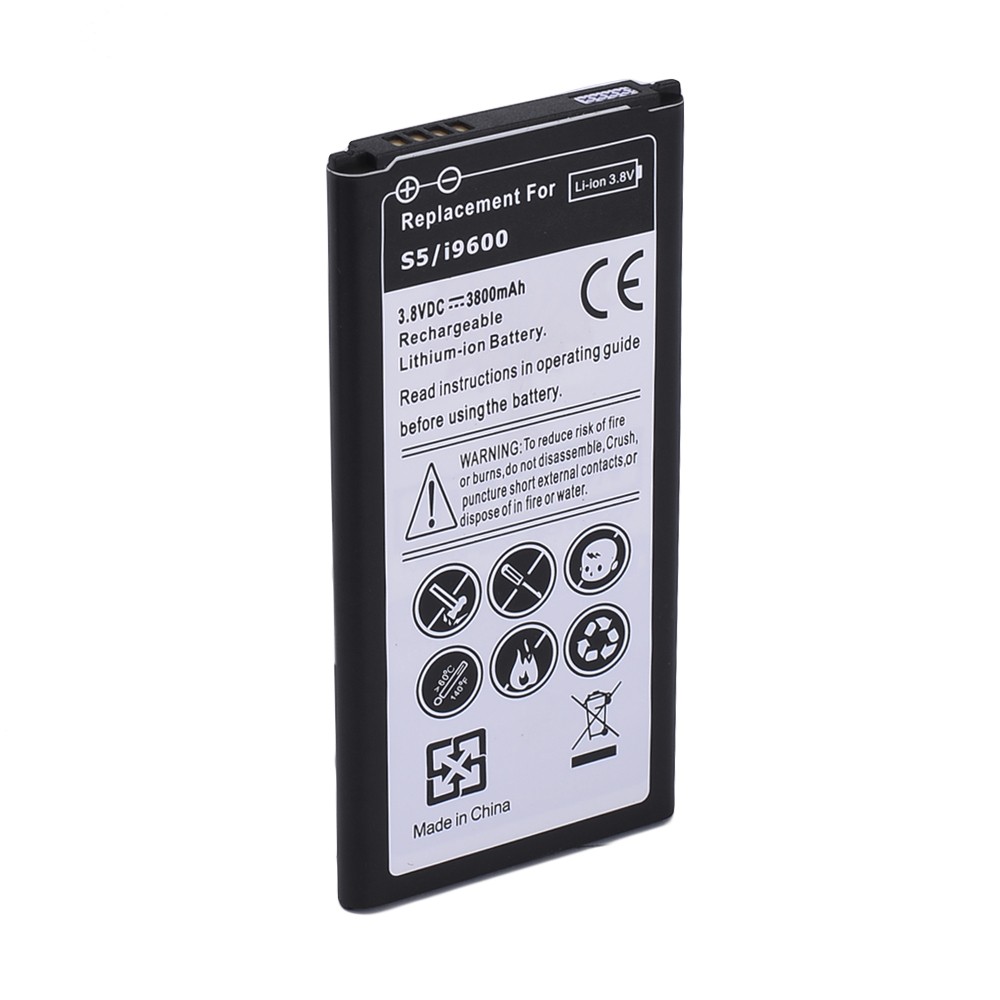 High Capacity 3800mAh Li ion Portable Mini Backup Replacement Battery for Samsung Galaxy S5 I9600 Batterie
