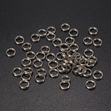 High Quality 100 PCS Stainless Steel Split Rings For Fishing Lures & Tackle Rigs 5mm One pack