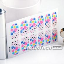2015 Newest Flower Patterned Nail Sticker buy minx glitter nail Beautiful Colorful Blossoms