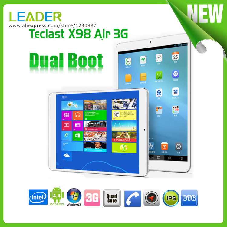 Teclast X98 Air 3G Dual Boot Intel Quad Core 2 16GHz Android 4 4 Original Tablet