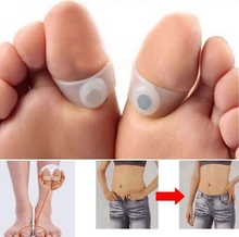 Hot Sale 1 Pair Original Practical Magnetic Silicon Foot Massage Toe Ring Weight Loss Slimming Easy Healthy Free shippingS020441