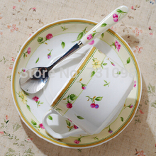 European Style Ceramic Coffee Set Creative Bone China Coffee and Tea Cup Plate with Spoon