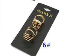 Hot Selling Fashion Wholesale High Quality Punk Style Gold Plated Women Knuckle Ring