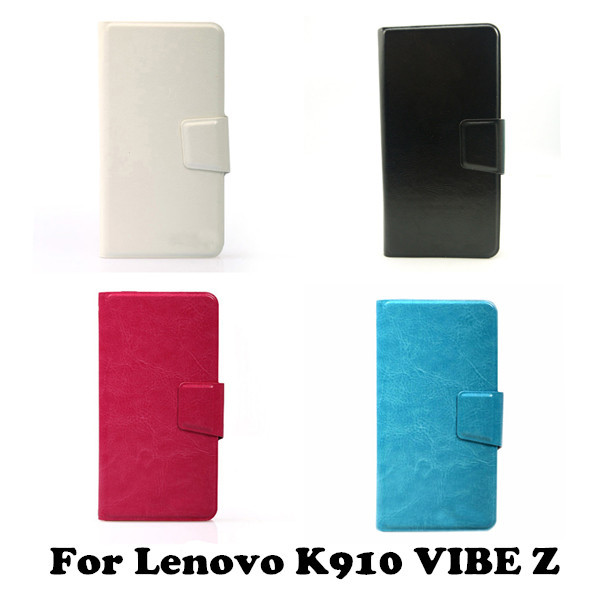 Business Patten PU Leather Universal Wallet Flip Stand Cover Phone Case for Lenovo K910 VIBE Z