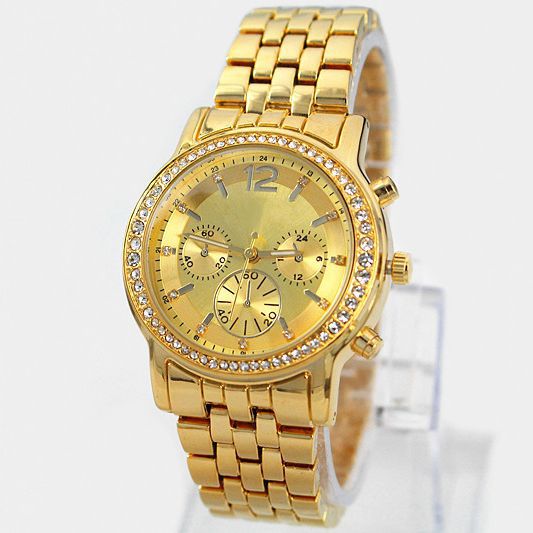 2015 New Model women dress watch with diamond gold silver rose gold women wristwatches Top Luxury