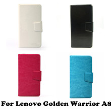 Business Patten PU Leather Universal Wallet Flip Stand Cover Phone Case for Lenovo Golden Warrior A8