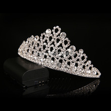 Free shipping Bridal accessories wedding tiara headband multilayer crystal hair jewelry princess marriages jewelry headdress