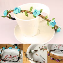 2015 Hot Sale New Fashion Womens Bohemia Beach Flower Hair Bands Headband Hair Accessory 9 Colors