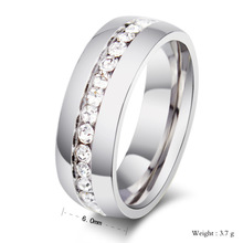 Fashion silver colors titanium steel Brand Full Created Diamond Rings men and women ring Jewelry golds R10-silvers