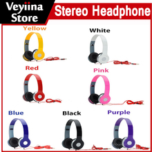 NEW Stereo Wired Adjustable Headphone Headset Earphone Earpiece For Notebook Laptop iPod Cell Phone MP3 Tablet Wholesale gift