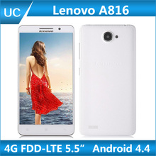 Original Lenovo A816 4G FDD LTE Mobile Phone 5.5 inch IPS Qualcomm Quad Core 1GB RAM 8GB ROM Dual Camera 8MP GPS 3G WCDMA