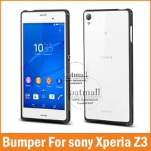 New Luxury Aluminum Metal Bumper Celular For Sony Xperia Z3 Case Ultra Thin Bumper Frame Cover Mobile Phone Bags Accessories