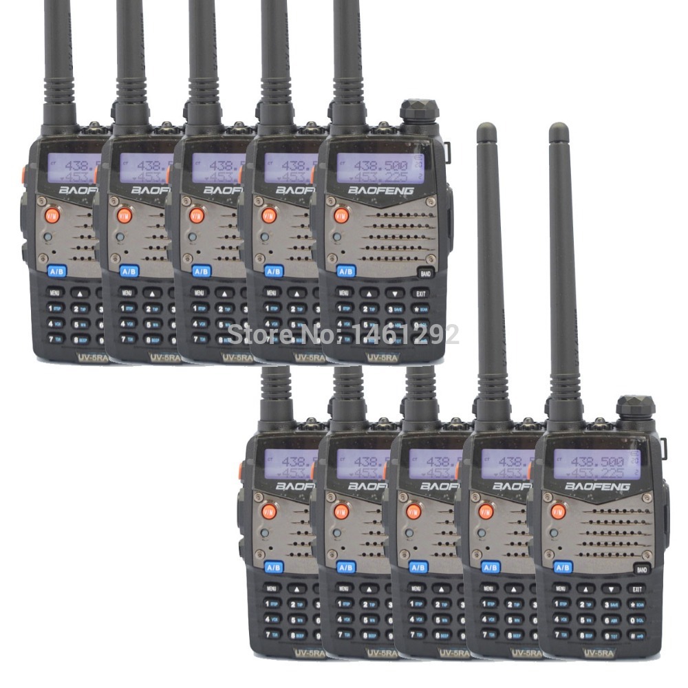10 P 2015 New Black Baofeng UV 5RA Walkie Talkie 136 174MHz 400 520 MHz Two