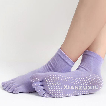 Йога носки 5-ноги мода дезодорант дышащей не скользит массаж комфортно ноги трикотажные носки
