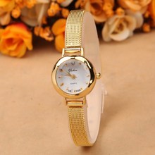 2015 Fashion Women Dress Golden Watches Brand   Watch Bracelet rhinestone watches quartz Women Wristwatches