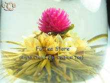 Free shipping 1 pcs Tea Kettle 9 pcs different Blooming Tea heat resistant glass flower tea