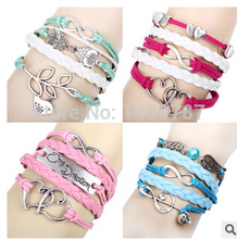 2Pcs Hot Bracelets fit European Pandora Jewelry Braclet Necklace Charms Wholesale Bangle Free Shipping