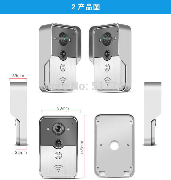 2015 newest IP Doorbell Wifi Smartphone Wifi Doorbell Remote Answer Wifi Video Door Phone
