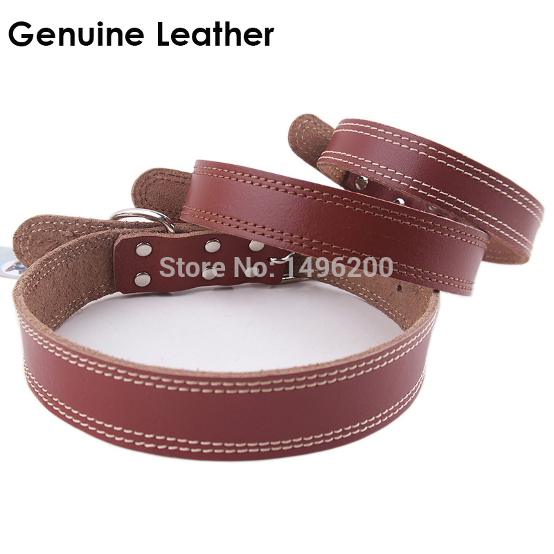 Genuine-Leather-Pet-Dog-Collar-For-Large-Dogs-Free-Shiping-DoglikeMall ... Genuine-Leather-Pet-Dog-Collar-For-Large-Dogs-Free-Shiping-DoglikeMall ...