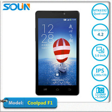 Original Coolpad F1 Plus 8297w 01 Mobile Phone Multi langauge Android 4.4 Dual-SIM FDD LTE / WCDMA 5.0″HD IPS 1G/2G RAM+8GB ROM