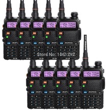 10-P 2015 New Black Baofeng UV 5R Walkie Talkie 136-174MHz&400-520 MHz Two Way Radio with free shipping+free earpiece