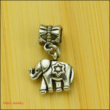 30pcs Fashion Big Hole Loose Beads Elephant European Pendant Beads Fits Pandora Charms Bracelets & pendants diy Jewelry CQ045