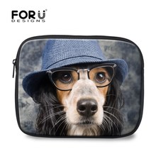 Hot Personalized cool animal dog/cat face canvas laptop bag 10.1 11 11.6 inch notebook bag case for macbook air/pro computer bag