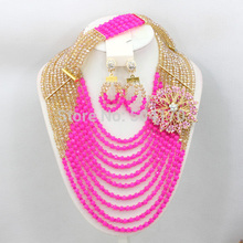 2015 New Fashion Jewelry Sets African Beads Jewelry Set Dubai Gold Wedding Jewelry Set Amazing Free
