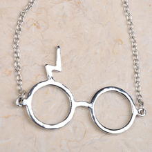  LM N029 European and American jewelry movie Harry Potter lightning scar new glasses pendant necklace