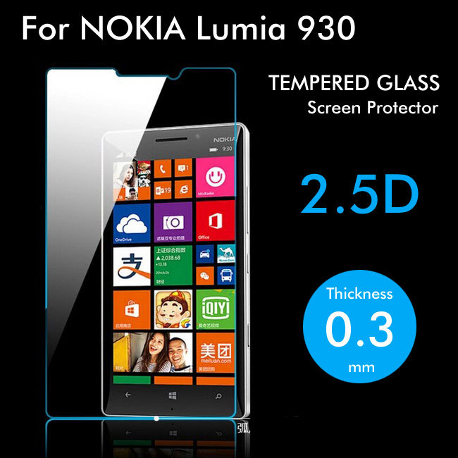Premium 9H Hardness 0 3mm 2 5D Tempered Glass Screen Protector For Nokia Lumia 930 Protective