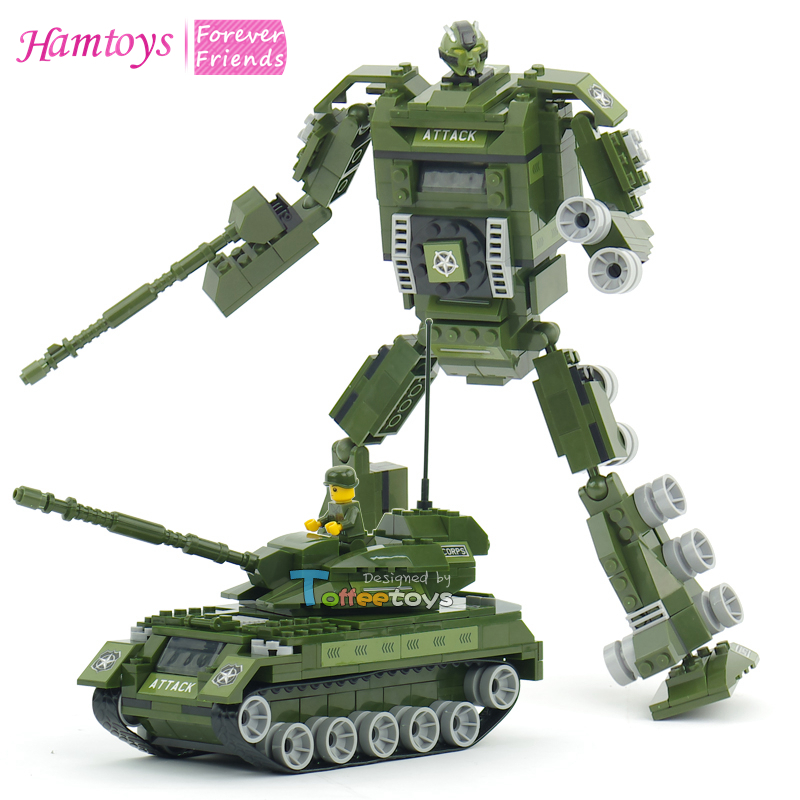 242pcs-Transform-Robots-Series-Tank-Panzer-Block-Toy-Bricks-Action