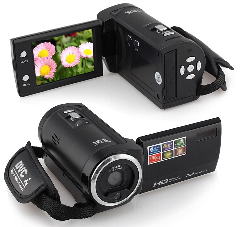 16MP Waterproof Digital Camera 16X Digital Zoom Shockproof 2 7 SD photo Camera BLACK