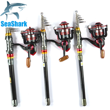 New Arrival Super Quality 2 4M Telescopic Fishing Rod And 3000 Series Spinning Fishing Reel Set