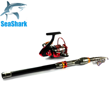 New Arrival Super Quality 2 4M Telescopic Fishing Rod And 3000 Series Spinning Fishing Reel Set