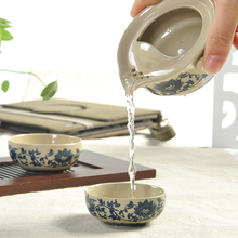 Drinkware New 2014 Ceramic Tea Set,Kung Fu Tea Sets,Pottry TeaCup.Three piece Set travl