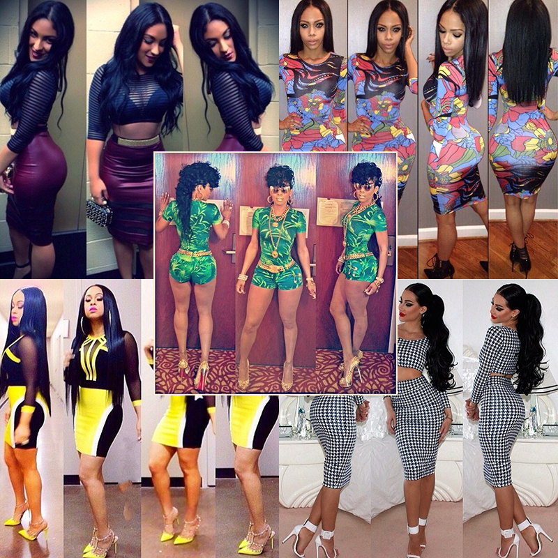 Vestido De Festa Party Dresses,Women Summer Dress 2015 Novelty Patchwork Printed Women Sexy Club Bodycon Two Piece Bandage Dress