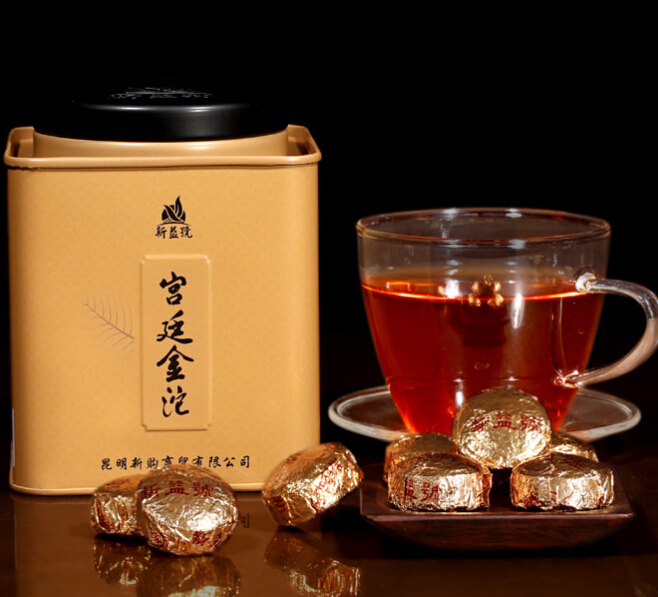 Free Shipping yunnan ripe puer teaTop grade 40pcs200g filling pu er Chinese tea puerh loose tea
