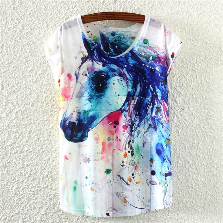 Women's dress printed tee