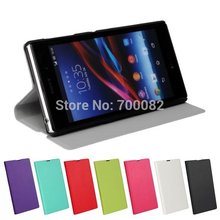 Fashion Ultrathin Leather PU Case For Sony Xperia Z1 L39h C6902 C6903 C6906 Cell Phone Flip Cover Case With Stand