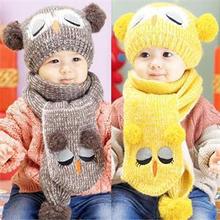 New Fashion Sale Unisex Many Colors Child Baby Lovely Hat Caps Scarf for 1 5 Years