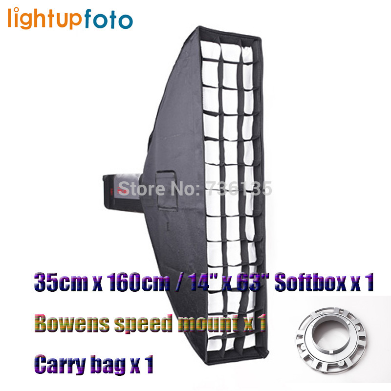 Factory Outlet Photo Studio 14 x63 Umbrella Rectangle Softbox For SpeedLight Flash Soft Box Bowens Mount