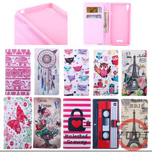 Luxury PU Wallet leather Protective Case Cover For Sony Xperia T3 D5102 D5103 D5106 Mobile Phone