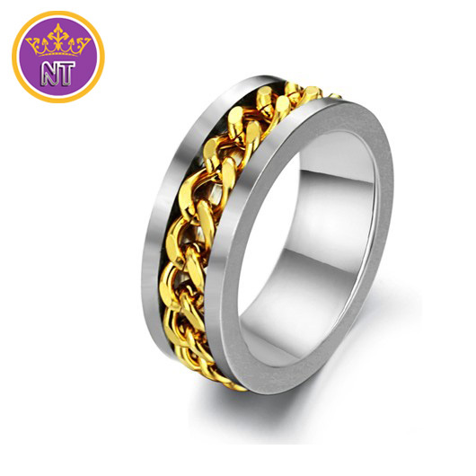 2015 Fashion EU style New 316l titanium steel dubai gold Men's Jewelry ...