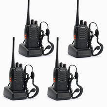 4 pcs Baofeng BF-888s UHF 400-470MHz 5W 16CH DCS/CTCSS Two-way Ham Hand-held Radio Walkie Talkie + Free Earpieces