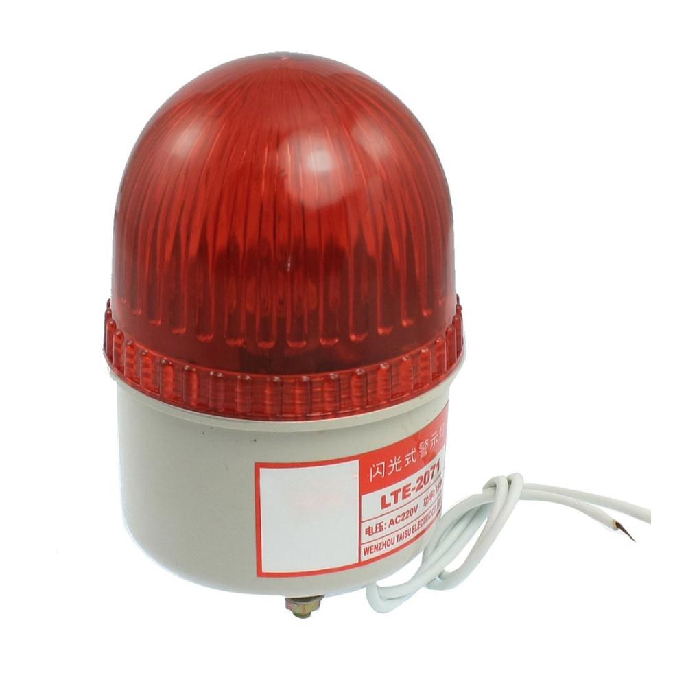 Сигнальная led лампа, красный, 220v AC ip65