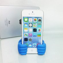 New 5pcs lot Silicone Cute Thumb OK Design Mobile Phone Tablets Stand Holder For iPad IPhone